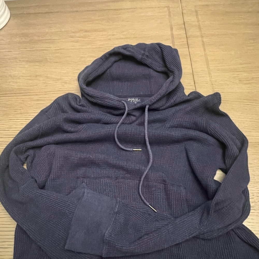 Polo by Ralph Lauren Men's Dark Blue Hoodie Sweater